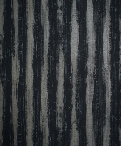 Vertical black and gray striped textured wallpaper